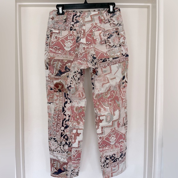 Anthropologie The Wanderer Utility Pants Tapestry Pattern Button Fly Size 27 - Picture 12 of 15